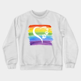 Rainbow Pet Love Crewneck Sweatshirt